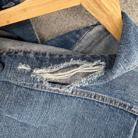 RE/DONE 60's Stoned Shrunken Denim Jacket size XS - Picture 3 of 13